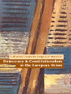 cover image of Democracy & Constitutionalism in the European Union